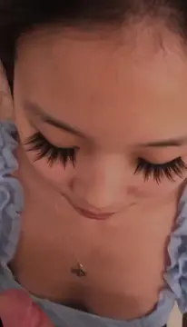 Beautiful asian teen blowjob and facial